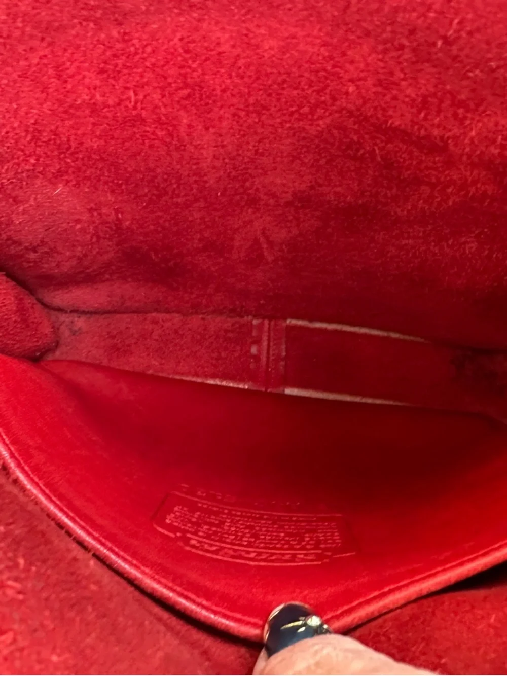 🌶️Vintage Red Coach Station Bag 5130🌶️ - Picture 8 of 11